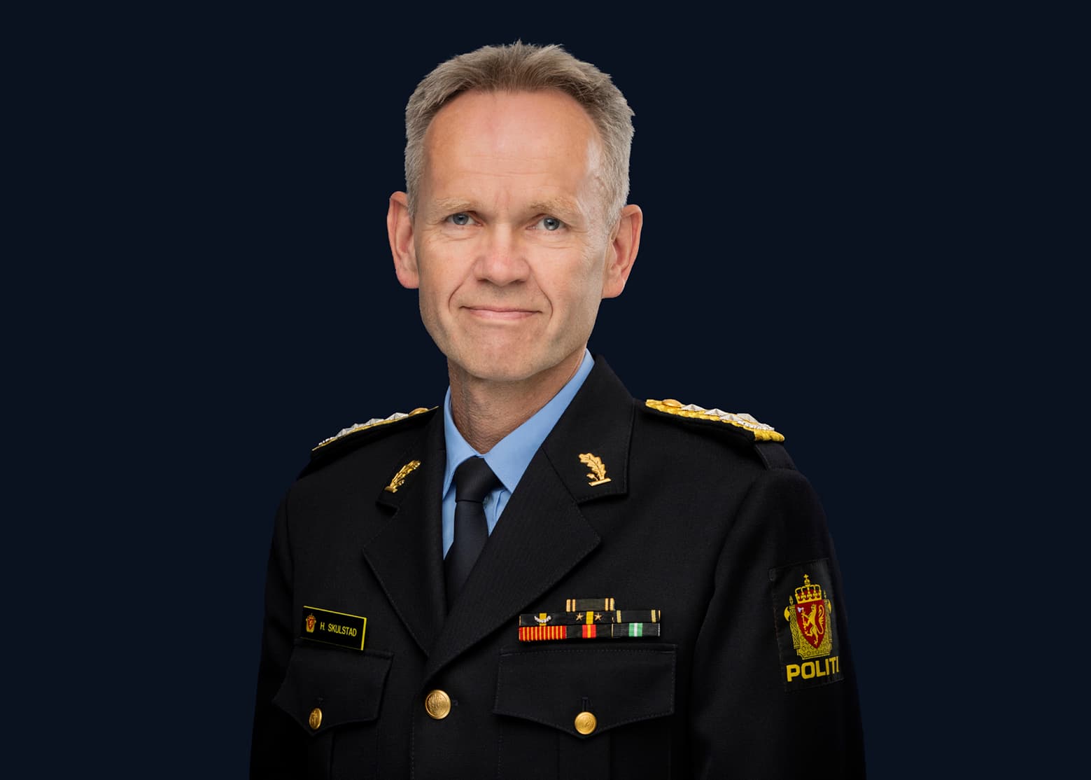 Politidirektør Håkon Skulstad i politiuniform